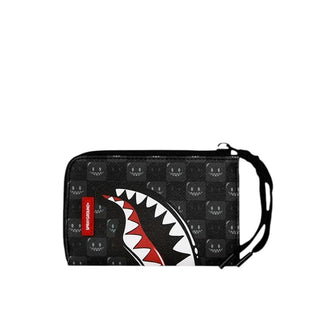 SPRAYGROUND Portafoglio SHARKS IN PARIS WTF BUBBLY BLACK CHECK 910W9315NSZ