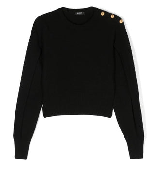 Balmain Pullover mit Rundhalsausschnitt BT9A80