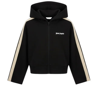 Palm Angels Felpa Nera Cropped Per Bambina PGBD00BS26FLE001/110