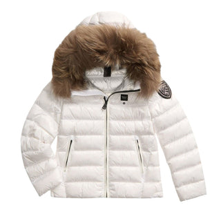 Blauer Giubbino trapuntato a righe Arcadia da bambina 23WBLGC03210