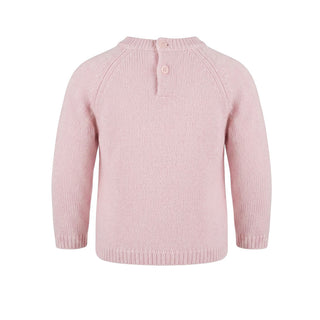 Il Gufo Maglia Girocollo Rosa In Lana A19MA287EM220 Per Neonata