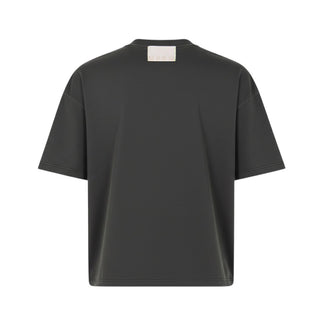 Msgm T-shirt Grigia In Jersey Con Logo S6MSJUTH151/103