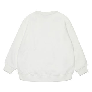 Diesel Felpa girocollo bianca con Oval D J02621-0GEAD-K141