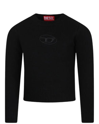 Diesel Maglia nera cropped con logo J02084-KYAYX