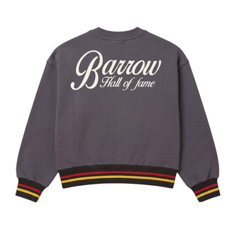 Barrow Felpa Girocollo Grigia In Cotone F5BKJGSW170 Per Bambina
