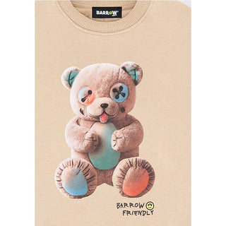 Barrow Felpa Girocollo Beige Con Teddy S6BKJUSW005-092
