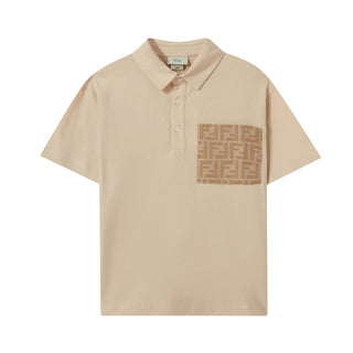 Fendi Polo Beige Con Taschino FF JMI502-7AJ