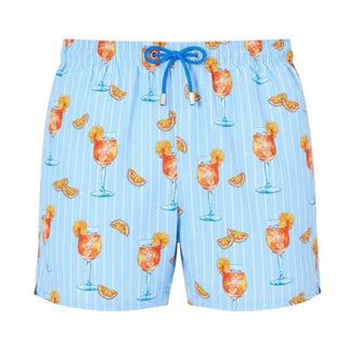 Mc2 Saint Barth Costume Gustavia A Righe Con Stampa Cocktail GUS0001/08199L Per Uomo