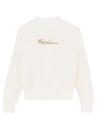 Moschino Maglia con logo frontale ricamato HDW023