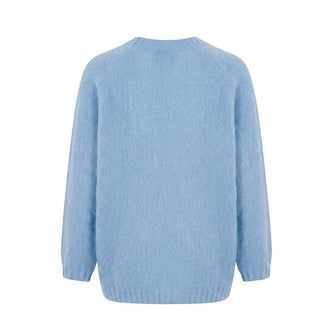 Il Gufo Cardigan Azzurro In Misto Mohair Per Bambina A23GF396EM431/464