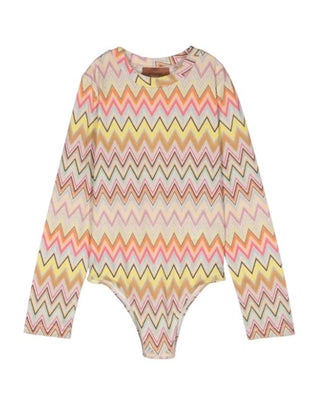 Missoni T-shirt a body con motivo zig zag MV8A60-J0449
