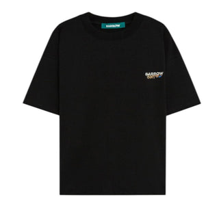 Barrow T-shirt Nera A Maniche Corte Con Teddy S6BWUATH076-110