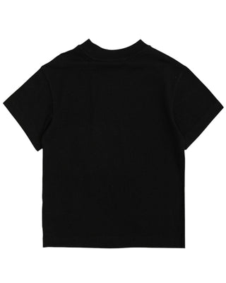Palm Angels T-shirt nera in jersey con logo PBAA003F25JER0011016