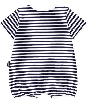 Moschino GESTREIFTER Strampler MUY052 MIT CLIPS