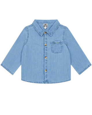 Bonton Camicia in denim con logo MCB020001CDU601