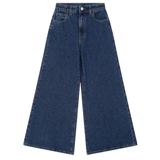 Please Jeans a palazzo in denim blu da bambina PHR4010G78