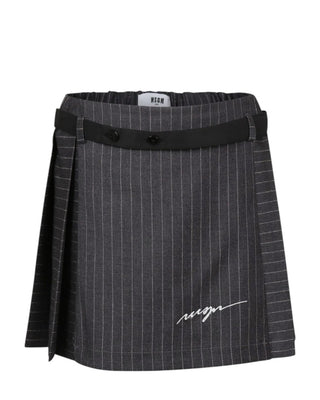 Msgm Gonna plissettata con cintura in vita F4MSJGSK123