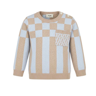 Fendi Maglia Girocollo In Cotone Per Neonato BMG037-A3TE