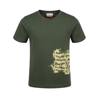 Cesare Paciotti T-shirt Verde Con Stampa Per Bambino TSP6114BJ-V3