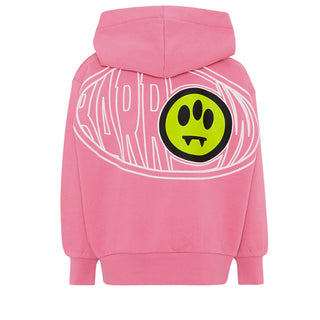 Barrow Felpa Rosa Con Zip E Cappuccio F6BKJUZH061-409 Per Bambina