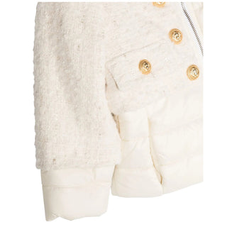 Balmain BT2A77 Girls' Two-Tone Zip Up Jacket