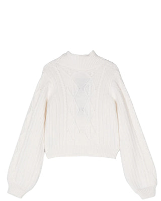 Elisabetta Franchi Maglia dolcevita con logo EFMA141.C