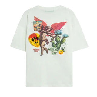 Barrow T-shirt Avorio A Maniche Corte Con Stampa S6BWUATH032-412