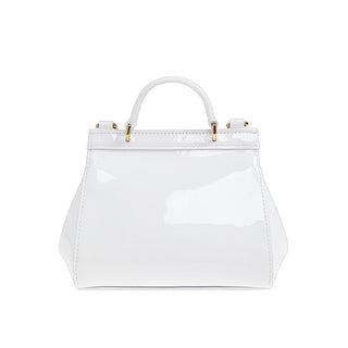 Dolce & Gabbana Borsa Sicily Mini In Vernice Bianca EB0003-A1067-87682