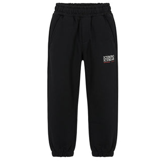 Iceberg Pantaloni Joggers Neri Con Logo PTICE7308B-V3J Per Bambino