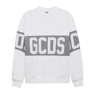 Gcds Felpa girocollo in cotone con logo B1XM1511JD1