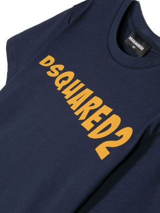 Dsquared2 T-shirt girocollo con logo stampato DQ1735-D00MV