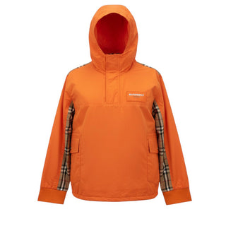 Burberry Giubbino A Vento Con Inserti In Vintage Check 80061698