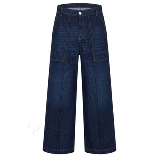 Nine:inthe:morning Jeans Dritti In Denim Scuro Per Bambina 9JS26-AMY03