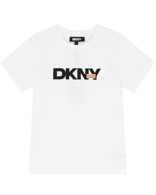 Dkny T-shirt in jersey a maniche corte D60190