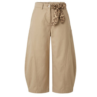 Disclaimer Pantaloni Balloon In Gabardine Con Foulard 26IDK59273B Per Bambina
