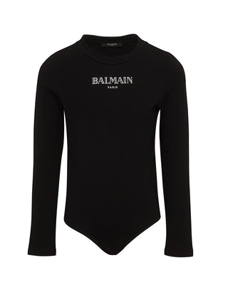 Balmain Body nero da bambina BVAA1A-Z2389