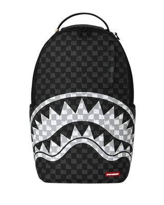 SPRAYGROUND Zaino BLACK AND WHITE DRIP CHECK SHARK 910B8553NSZ