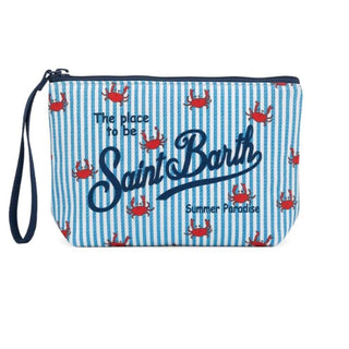 Mc2 Saint Barth Pochette Aline In Scuba A Righe Con Stampa Granchietti ALIN001/00762L