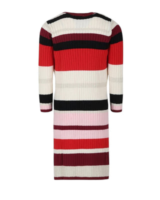 Sonia Rykiel Abito a coste in fantasia rigata A00219