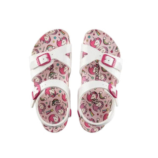 Birkenstock Sandali in fantasia unicorno 1018864 con fibbia