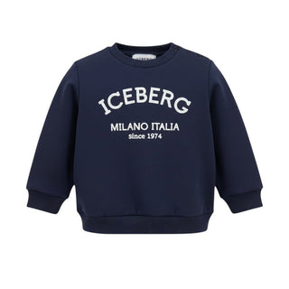 Iceberg Tuta Sportiva Blu Navy In Felpa Per Neonato CFICE6104B-V5