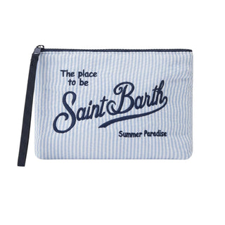 Mc2 Saint Barth Pochette Aline In Cotone Increspato A Righe ALI0049/00361L