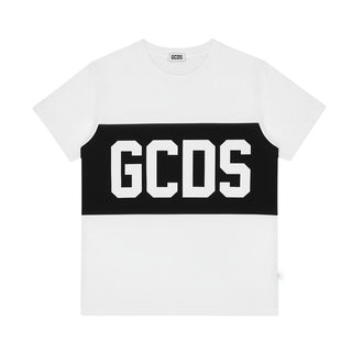GCDS T-shirt Bianca A Maniche Corte Con Logo Z0UKQC585J105/100B