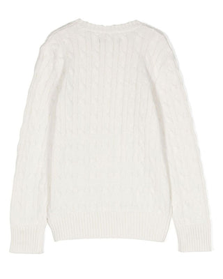 Polo Ralph Lauren Maglia Motivo A Trecce 322702674059 In Cotone