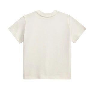 Polo Ralph Lauren T-shirt Avorio Con Orsetto Per Neonato  320A12428002