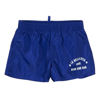 Dsquared2 Boxer Mare Bluette Con Stampa Da Neonato DQ3370-D00QK-DQ879