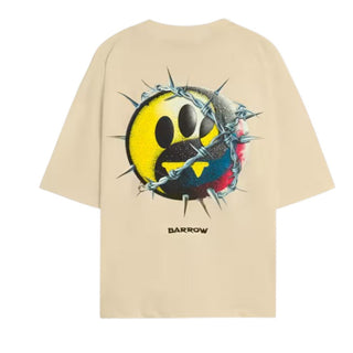 Barrow T-shirt Beige A Maniche Corte Da Uomo S6BWUATH103-092