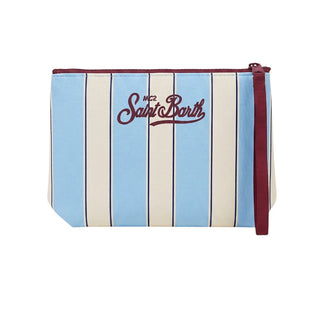 Mc2 Saint Barth Pochette Aline In Scuba A Righe Bianche E Azzurre ALIN001/00605L