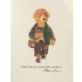 Polo Ralph Lauren T-shirt Avorio Con Polo Bear 322B27298002 Per Bambino