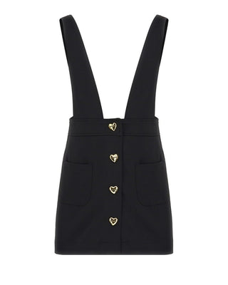 Moschino Salopette con bottoni a cuore logati HDJ03G